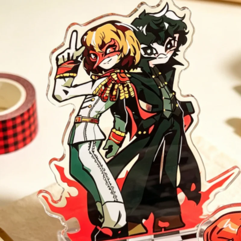 Shuake Acrylic Standee Akechi Goro  Joker Fan‑Art Character Desktop Display Decor Cosplay Accessory Figure Gift for P5 Game Fans - view 6
