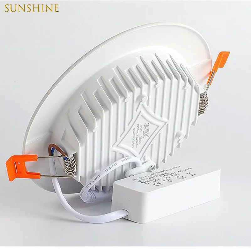 Imagem -02 - Iluminação Interior 110v240v 5w 7w 9w 12w 15w Lâmpada do Teto Led Ultrafino Downlight Branco Quente Neutro 18w 25w 10 Peças