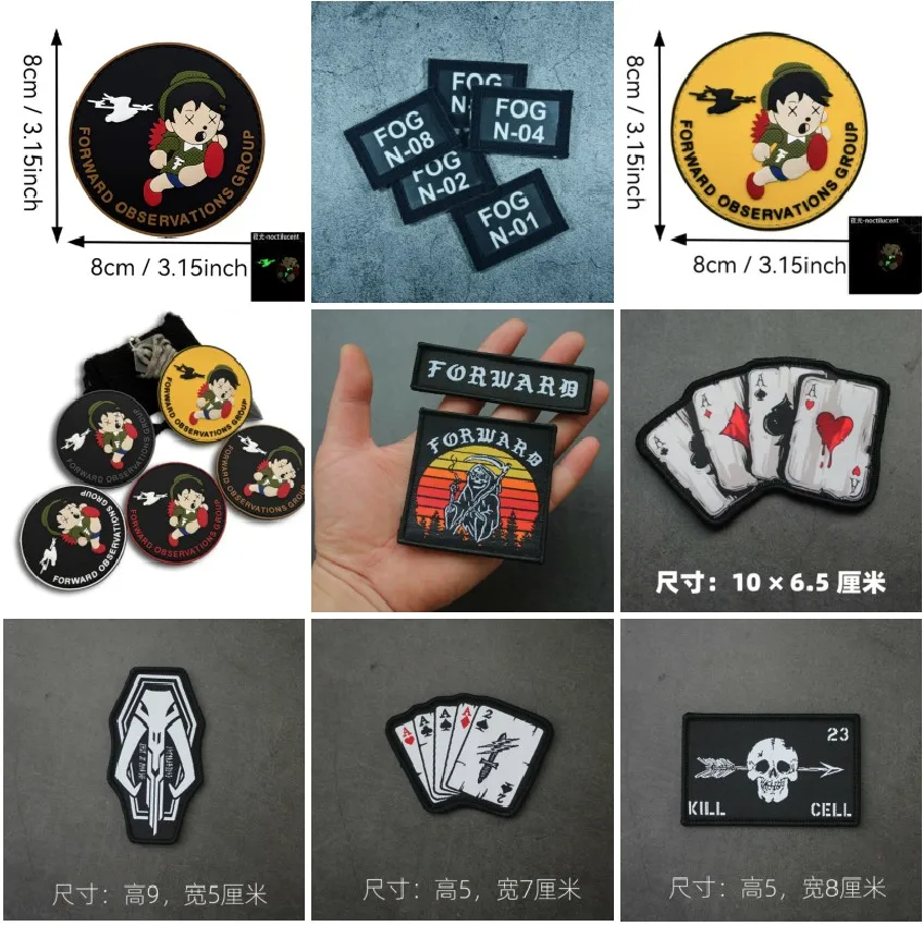 patches-taticos-estilo-forward-observations-group-patches-de-identificacao-para-braco-e-peito