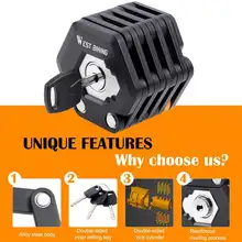 Foldable Bicycle Chain Lock High Security #3