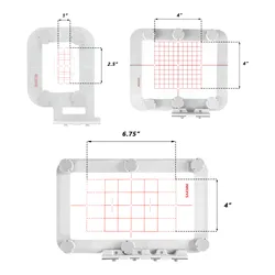 Aros magnéticos para máquina de bordar SE700 SE600 SE630 SE600 Brother innov-is M370, SA431/SA432/SA434, aros de Metal