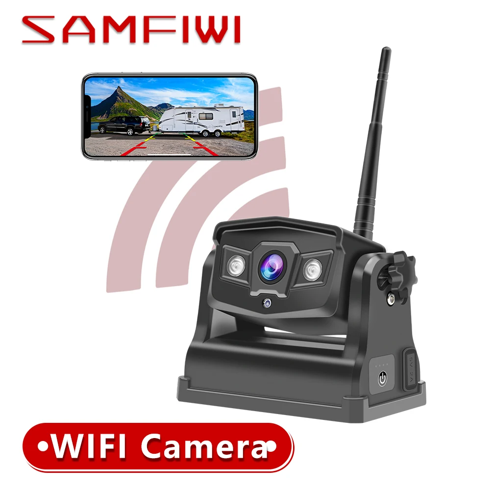 

Magnetic Base 5G WiFi HD 1080P Wireless Back camera Bus Van Truck RV Car DVR Front Rear View Camera For IOS and Android Phone