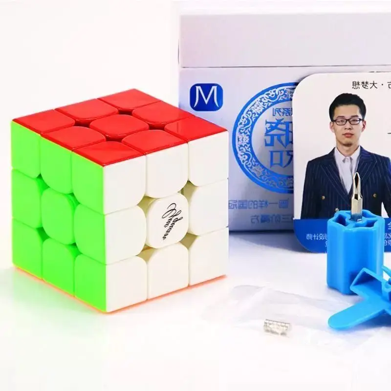 Original Limited Stock  Moyu GuoGuan Yuexiao Pro M 3x3x3 Cube Magic Puzzle Professional 3x3 Speed Cube Magnetic Puzzle gift Toys