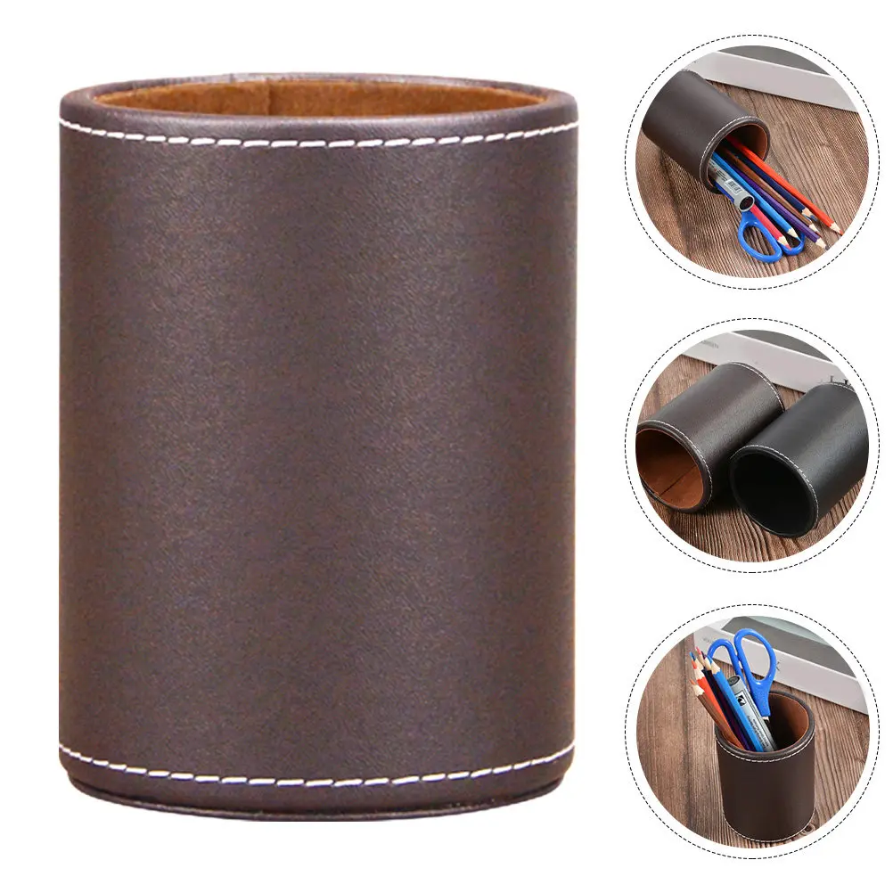 

Pen Holder Cylinder Shape Multipurpose Desktop Organizer for Pens Pencils Glasses Makeup Brush Storage