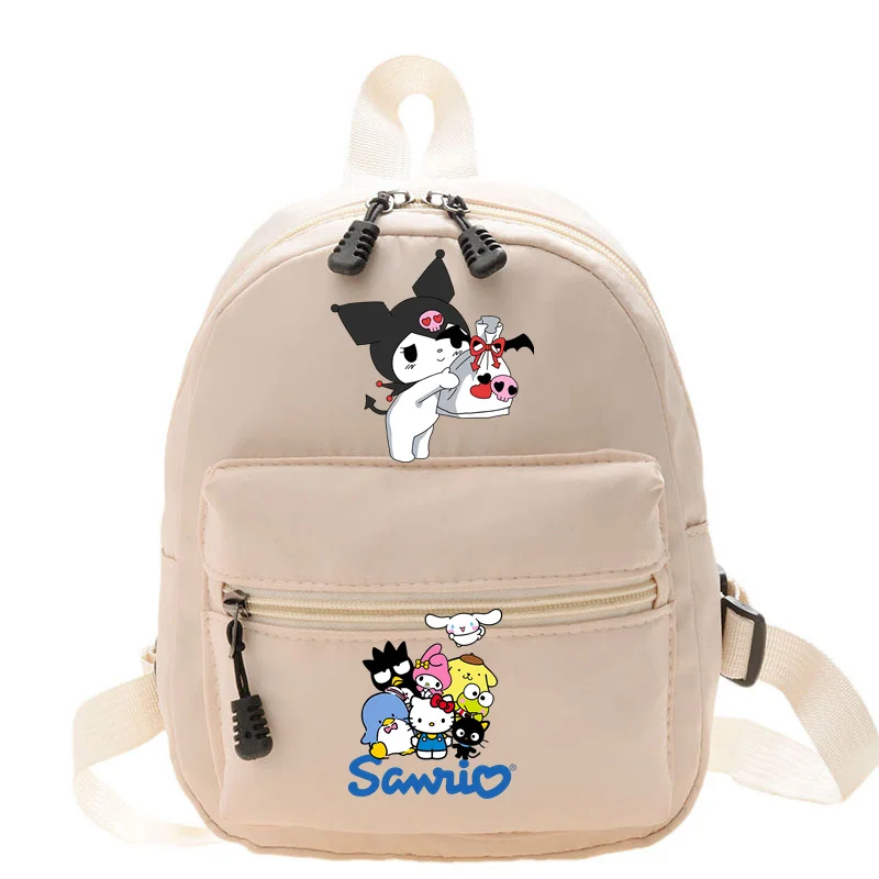 Sanrioes-Cinnamoroll Mochila Simples Melodia para Mulheres, Mochilas Convenientes de Viagem, Bolsas Bonitas, Ins Style, Novo, 2022, 2024