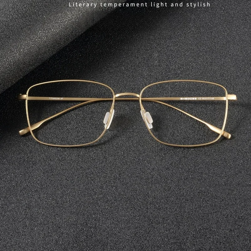 Business Square Frame Handmade  SH60053men's Titanium Glasses Anti-blue Light Eyewear Women Optical Prescription Reading Gafas