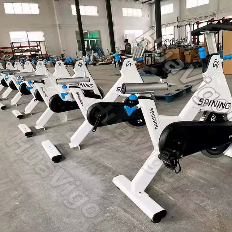 Commercial Grade Magnetic Resistance Exercise Bike Air Resistance Indoor Bike With Heavy Flywheel Home Gym Cardio Equipment