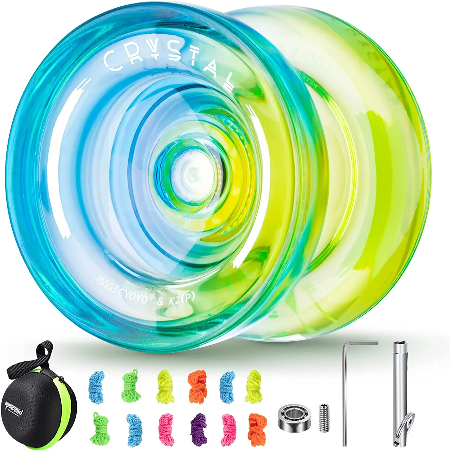 MAGICYO-Yo-yo K2 en plastique, multifonctionnel, pour touristes, nickel é