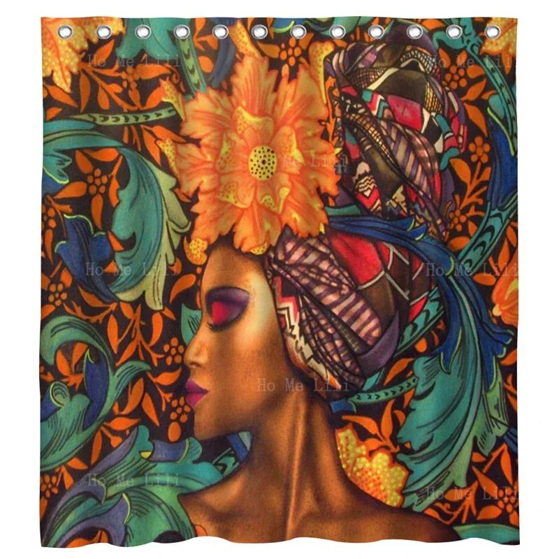 Trippy Mushroom Meadow Moonbeam Ritual Rasta Art Nature Embrace Psychedelic Fantasy Black History Shower Curtain By Ho Me Lili