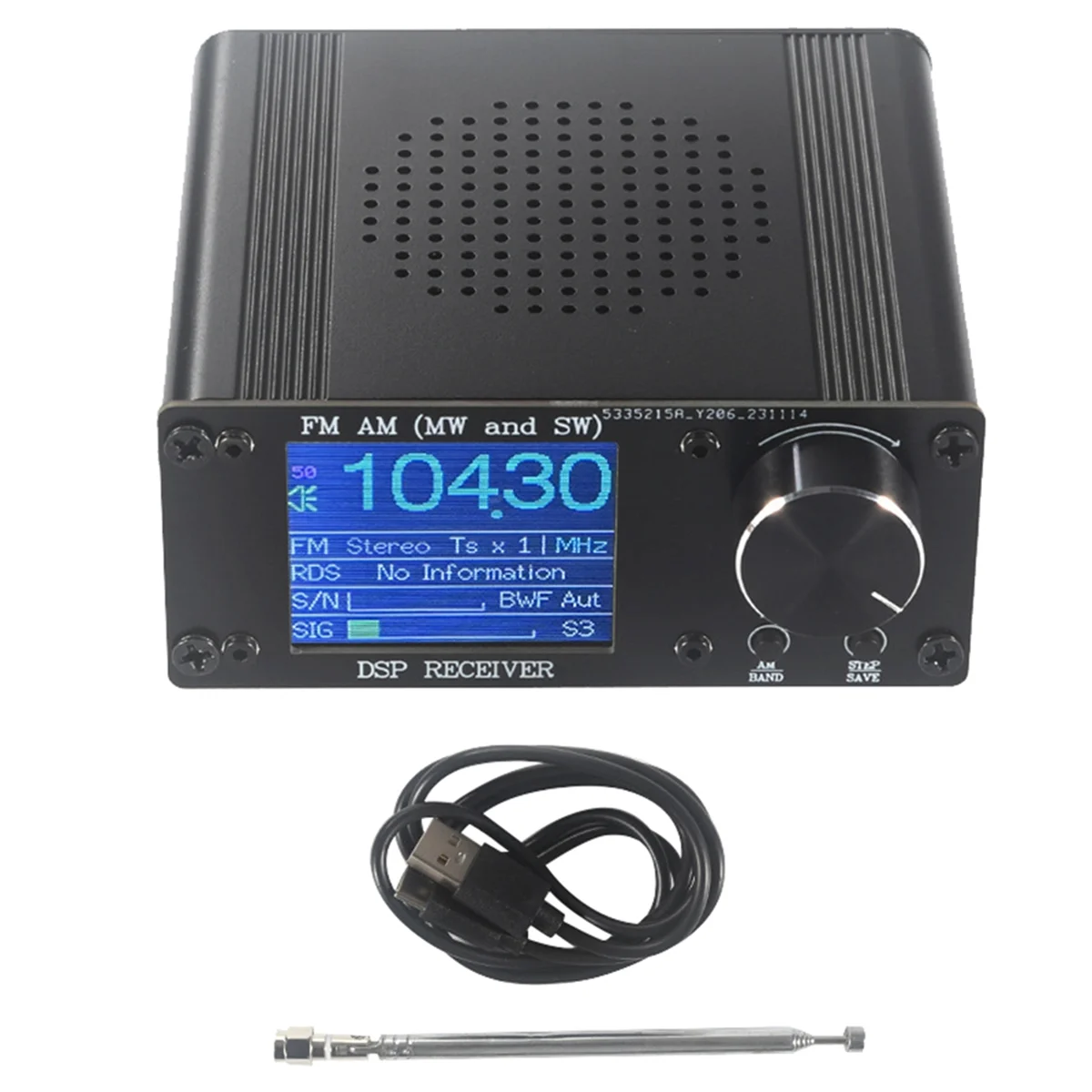 

B29C-ATS-80 FM AM Radio Frequency Modulation Amplitude Modulation Radio Receiver with Color Screen