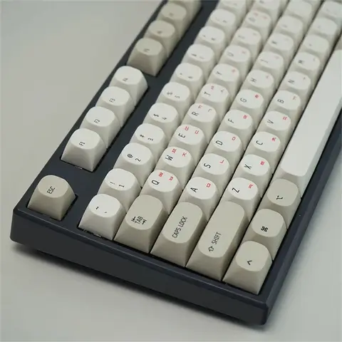 131 Keys Retro MA Profile Keycap Korean English JapanesePBT ISOLayout Simplism KeyCap for Mechanical Keyboard MX Switches Keycap