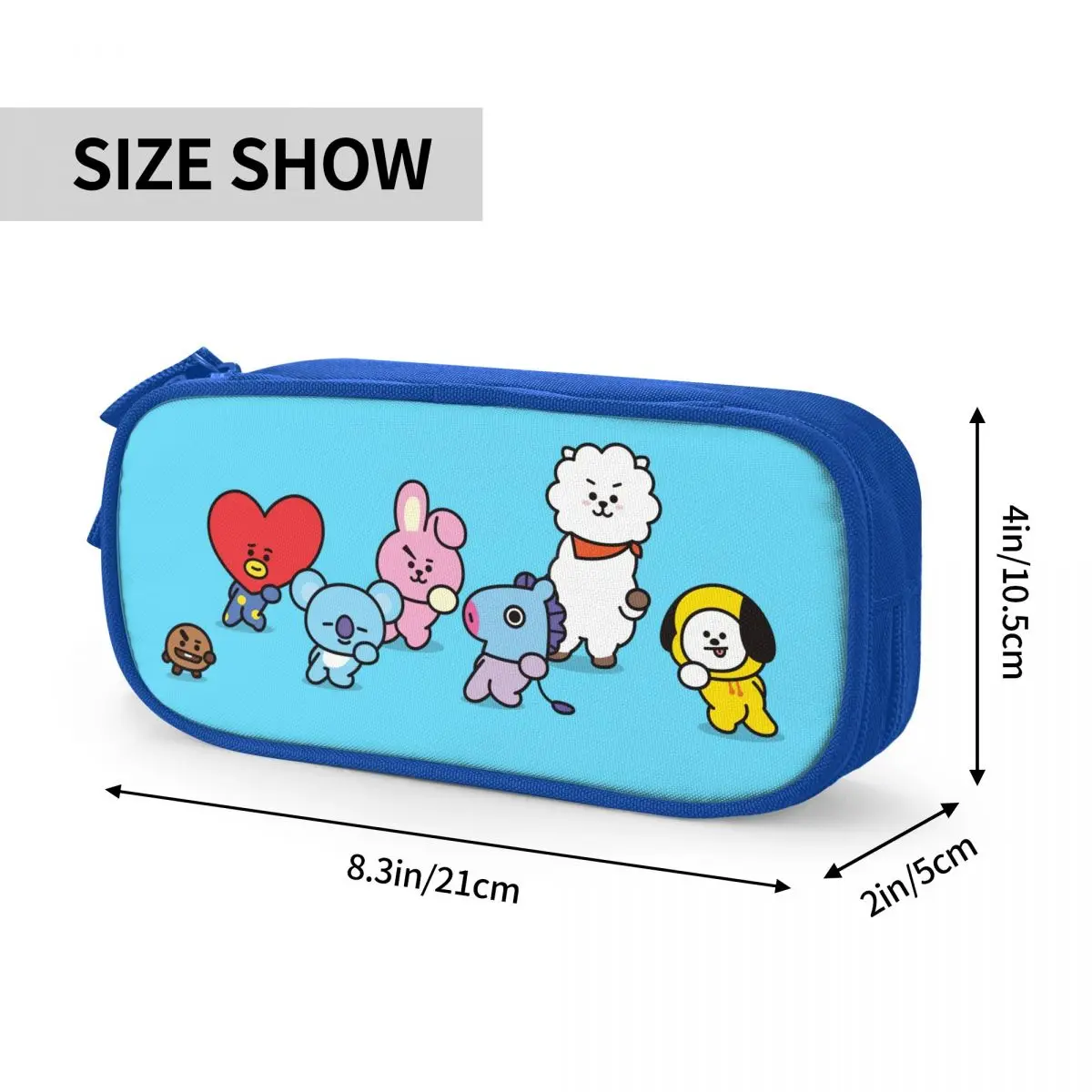 เกาหลีการ์ตูนดินสอน่ารักKpopเพลงกล่องปากกากระเป๋าเด็กความจุขนาดใหญ่นักเรียนโรงเรียนของขวัญPencilcases