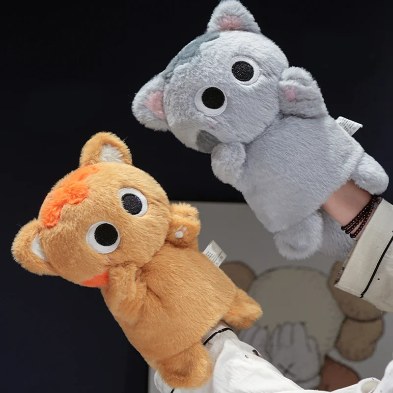 TreasuringU, nuevo títere de mano de gato siamés, muñecos de gato de animales, muñeco de mano de felpa, juguetes de aprendizaje para educación temprana, regalo de cumpleaños y Navidad