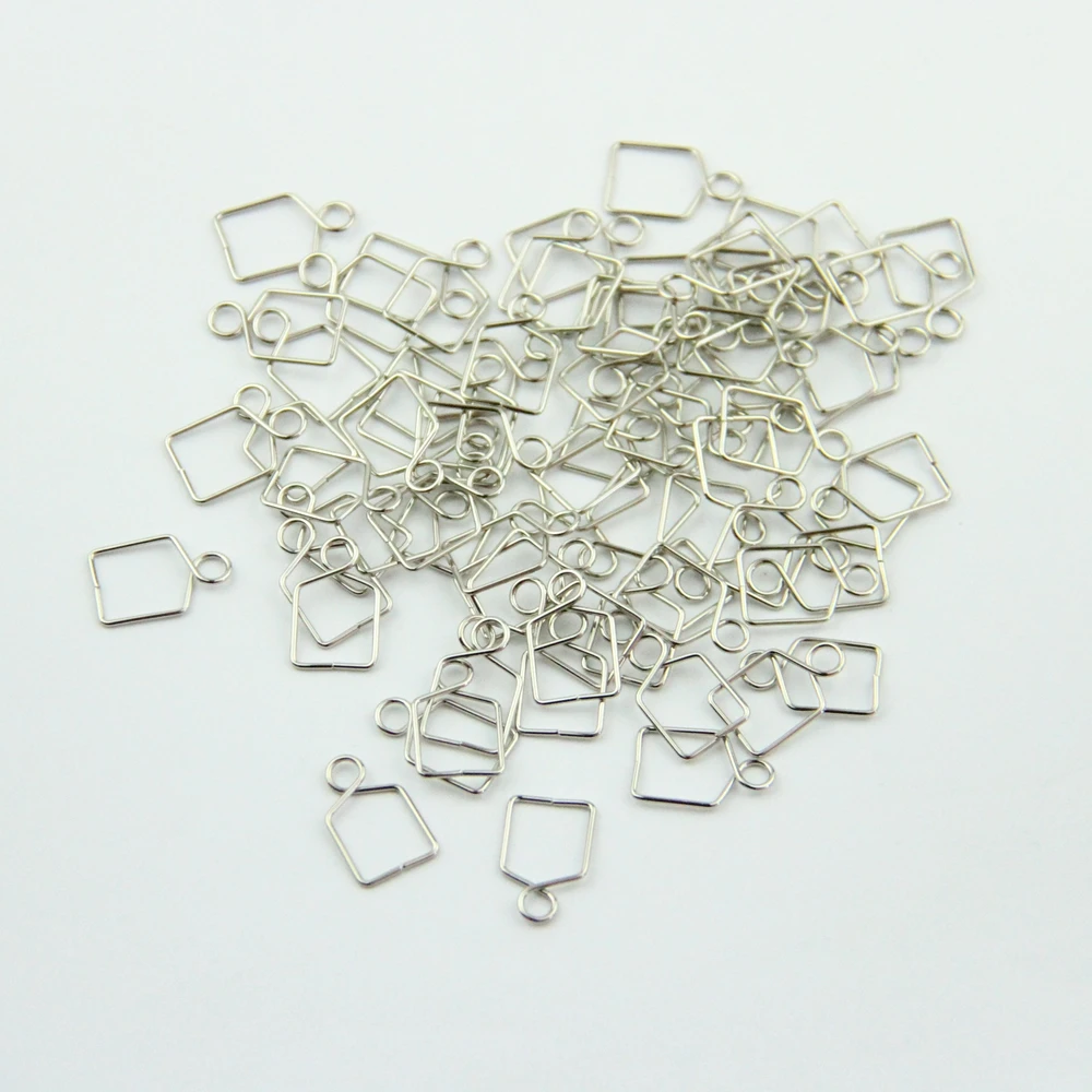 100pcs/lot 8mm Gold  Sliver Crystal Matal Hanging Hooks For Crystal Balls Lighting Curtain Ending Fitting Beads DIY Connector