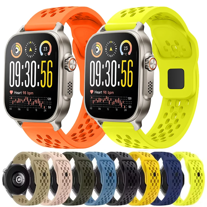 

Дышащий силиконовый ремешок для Realme Watch 5, спортивный ремешок-браслет 22 мм для Realme Watch S2/Realme S SPro/2 Pro 3 3 Pro, ремешок для часов