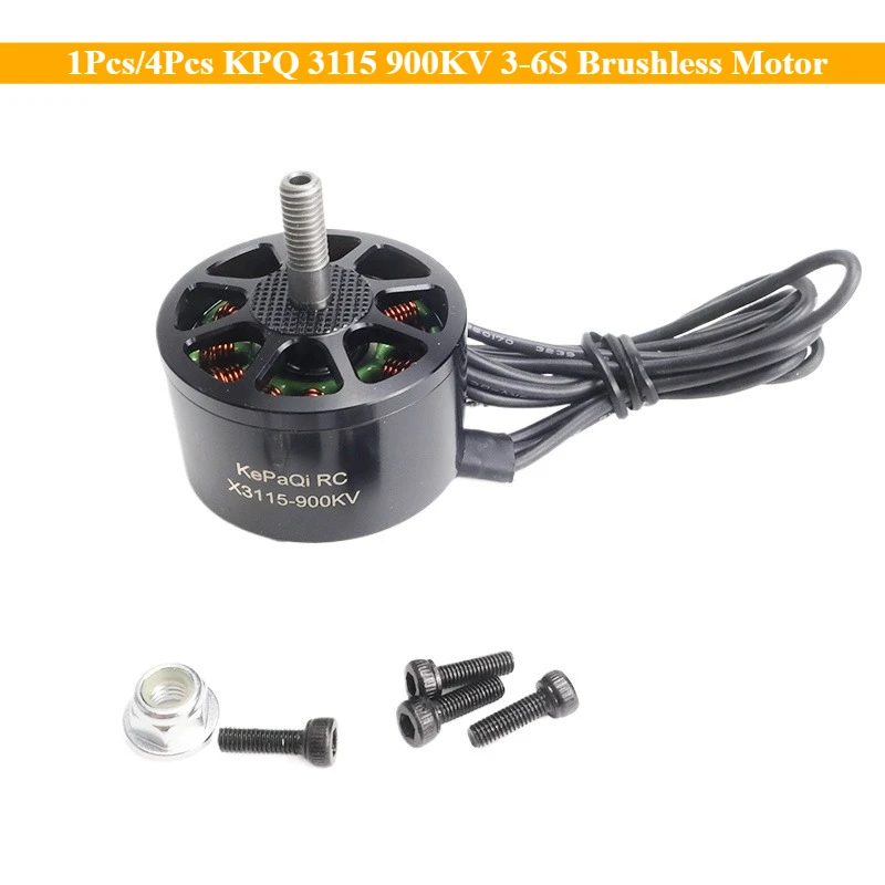 

1Pcs/4Pcs KPQ 3115 900KV 3-6S Brushless Motor for RC Mark4 APEX 10inch XL10 FPV Camera Kit Frame Multirotor X-Class FPV Upgrade