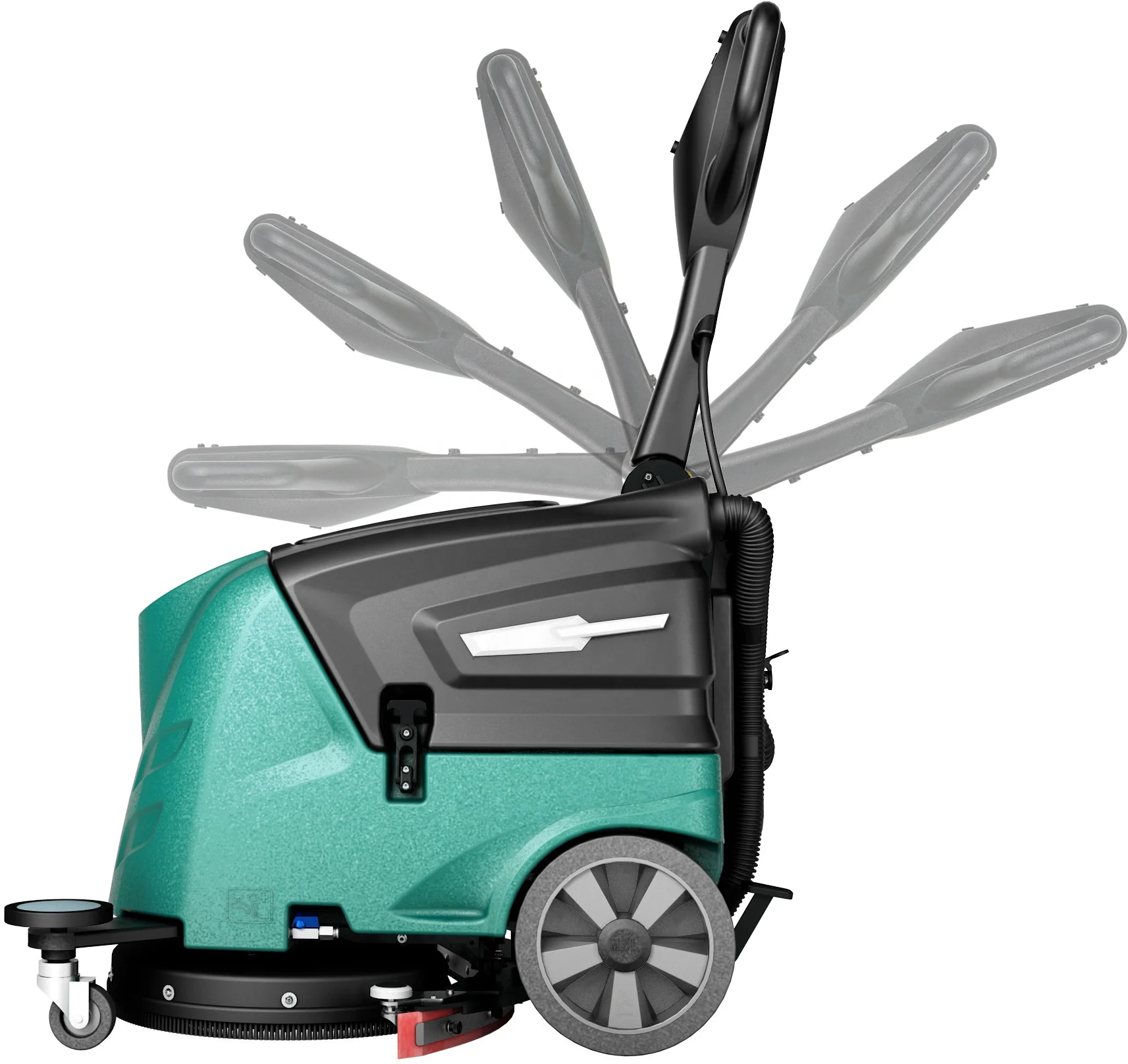 

180 Degree Handle Wireless Battery Auto Multi Functional Warehouse Office Industrial Mini Floor Scrubber