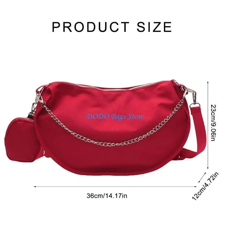 Túi Nylon Thời Trang Cho Nữ Không Gian Rộng Rãi Túi Đeo Vai Túi Đựng Tiền Mặt Satchel Thích Hợp Cho Mua Sắm Và Du Lịch