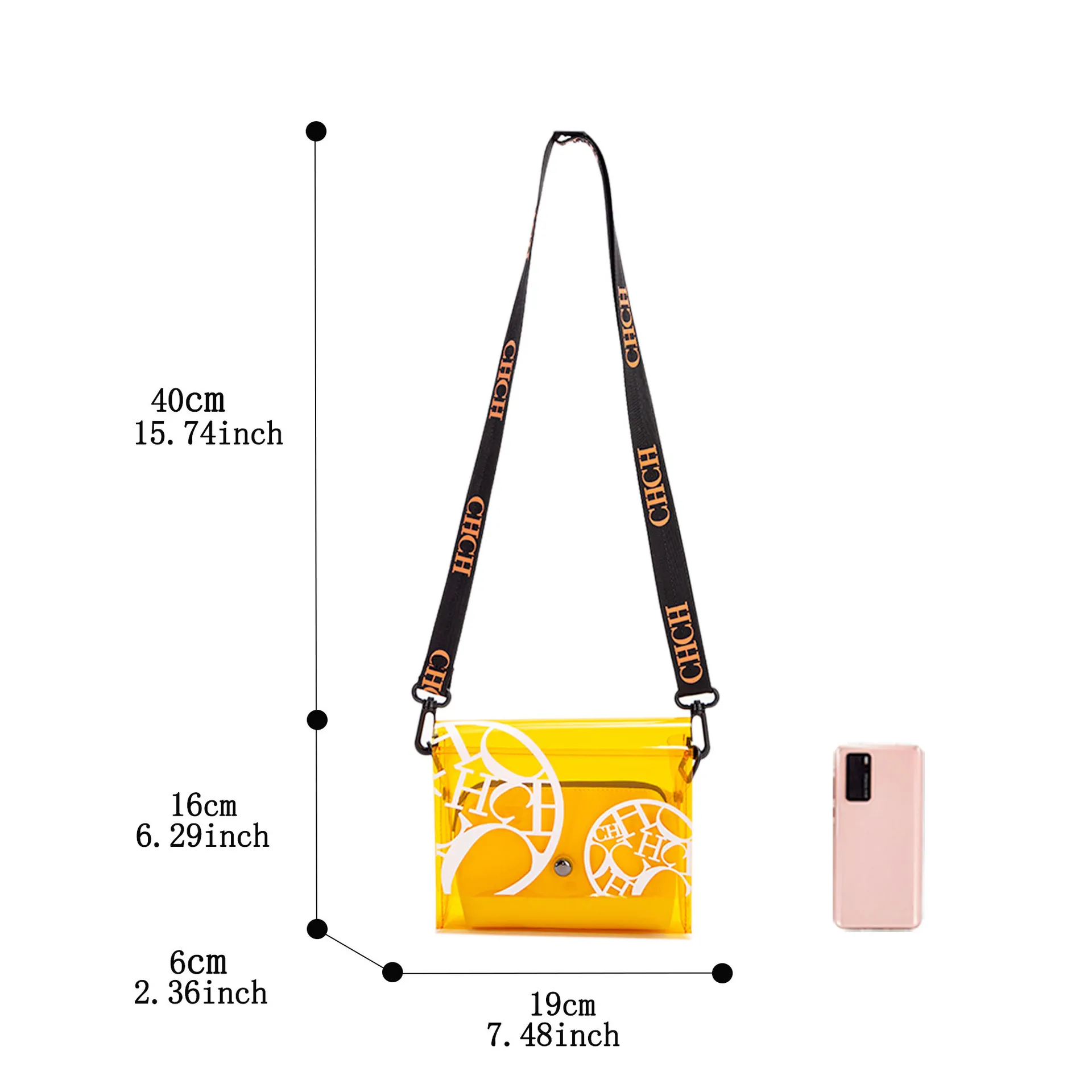 

2025 Clear Transparent Crossbody Bag, Summer Waterproof Shoulder Bag for Women, Fashion Casual Purse, Versatile Everyday Handbag