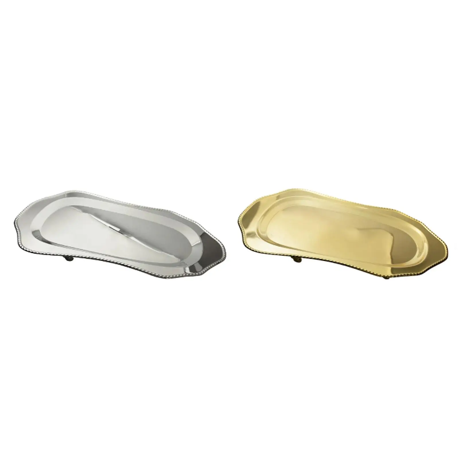 

Stainless Steel Serving Tray Large Metal for Restaurant Banquet Entertaining