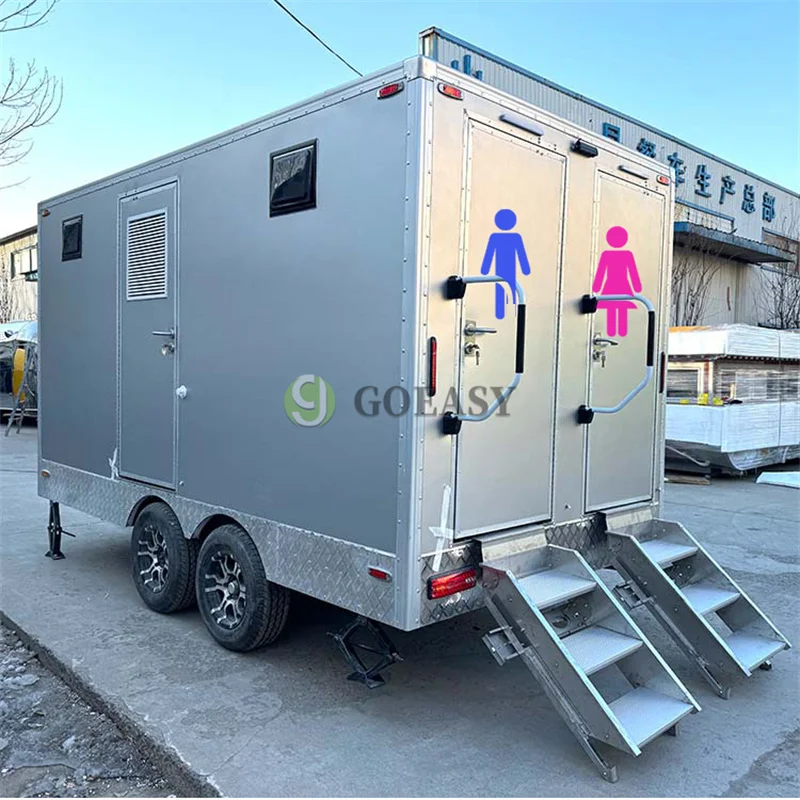 

Best-Selling Restroom Trailer Mobile Luxury Bathroom Trailer Portable Toilet Trailer for Outdoor Weddings and Receptions