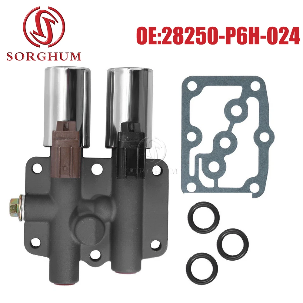 

SORGHUM 28250-P6H-024 / HE12 Transmission Dual Linear Shift Solenoid Fits For Acura Honda Accord/Civic/Odyssey/MDX Pilot Prelud