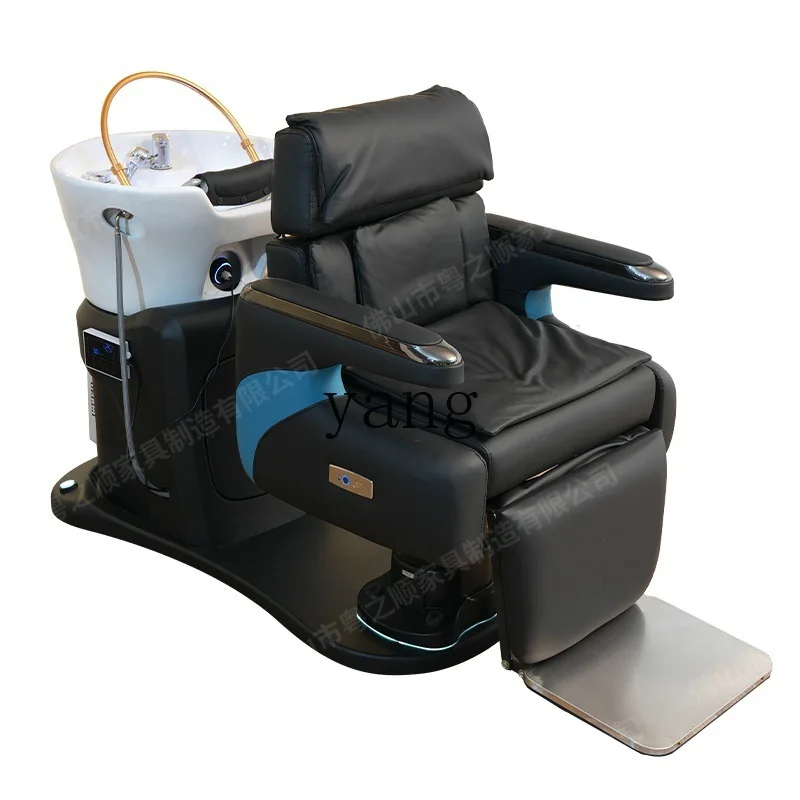 LTT intelligent high-end hair chair rotating flush bed multi-function electric shampoo bed