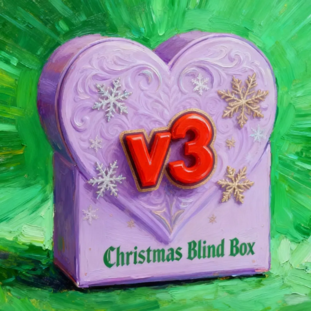 2025_ دمية عند الطلب V3 صندوق مفاجآت لعبة شخصيات كرتونية فرح غامض من الفينيل دمية قطيفة سلسلة مفاتيح هدية للأطفال ~%