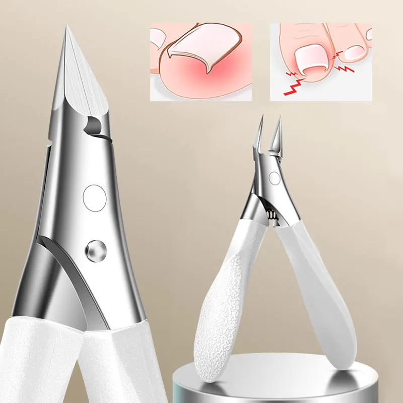 Angled Nail Clippers for Ingrown Toenail Podiatry Correction Nippers Cuticle Cutters Cut Paronychia Pedicure Nail Cutters Tool