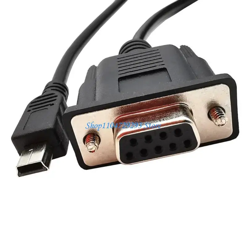 Mini USB Male To RS232 DB9 9 Pin Female Adapter Entension Leads Cable 1.8m 
