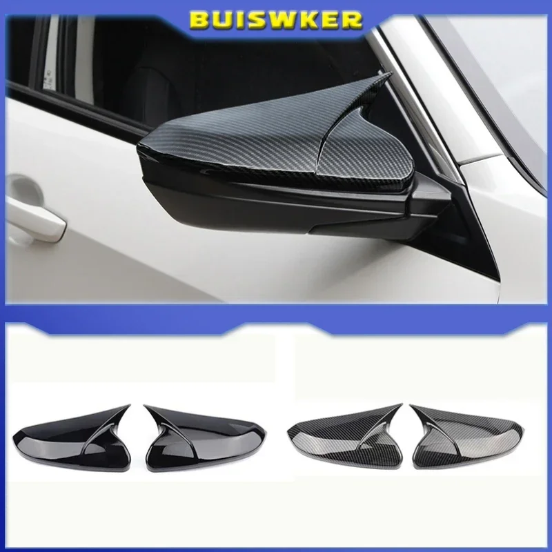 

Exterior Parts Mirror Case Pair Side Mirror Cap Cover for HONDA CIVIC 2016-2021 Carbon Fiber Style US