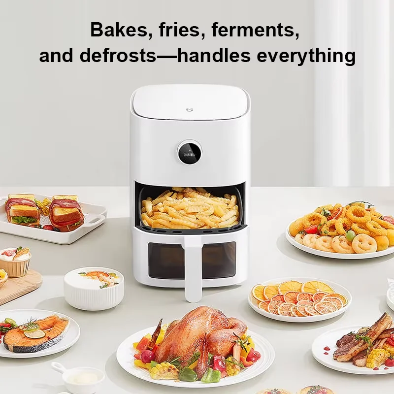 XIAOMI MIJIA Air Fryer Pro 4L Smart Hot Oven Cooker Viewable Window APP Timing OLED Screen Without Oil 360° Hot Air Deep Fryer