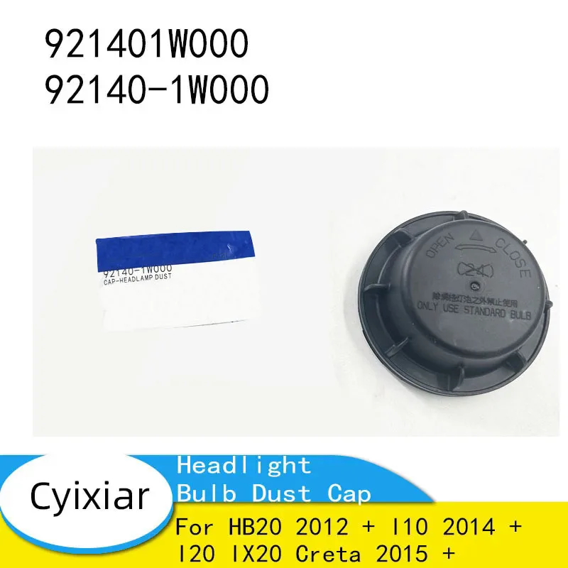 Headlight Bulb Dust Cap for HB20 2012 + I10 2014 + I20 IX20 Creta 2015 + 921401W000 92140-1W000
