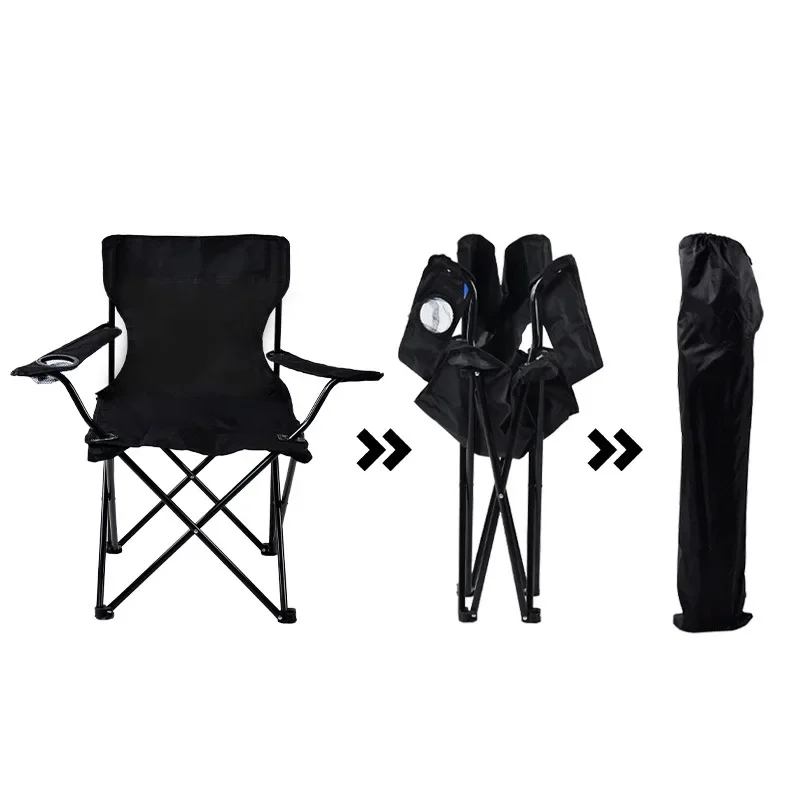 

Portable Fishing Chair Outdoor Camping Folding Chair Leisure Sketch Picnic Lightweight with Armrest Beach Chair outdoor