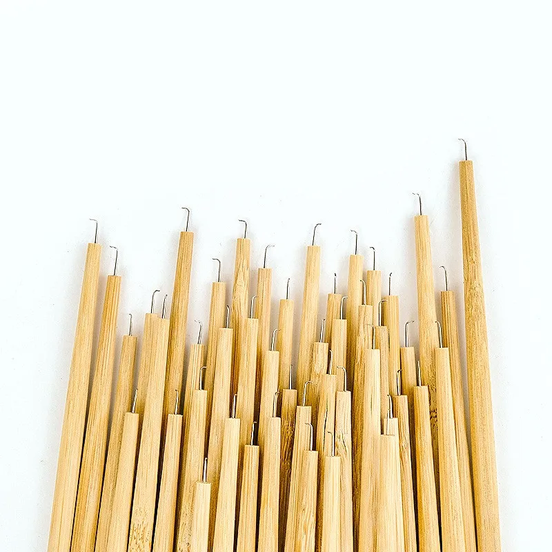 مقبض خشبي شعر مستعار إبر تهوية أداة ربط الشعر للشعر المستعار الدانتيل خلق اللحية الكاذبة مناسبة للبشرة والدانتيل #3