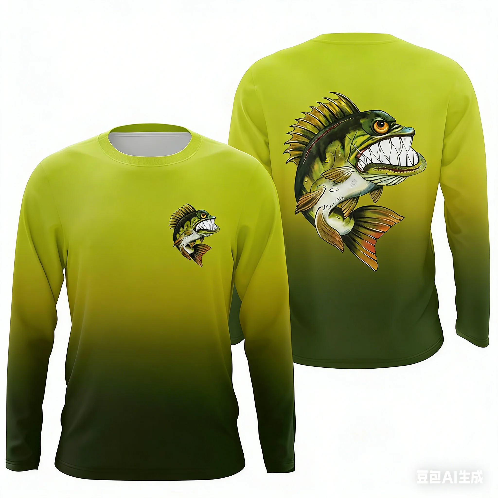 

Уникальная рубашка с длинными рукавами и принтом Angry Bass для рыбалки, защита от солнца, удобный дышащий специальный топ для рыбалки на открытом воздухе