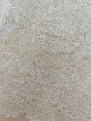 Designer Wedding Dress Sewing Fabric Embroidery Tulle Mesh Lace