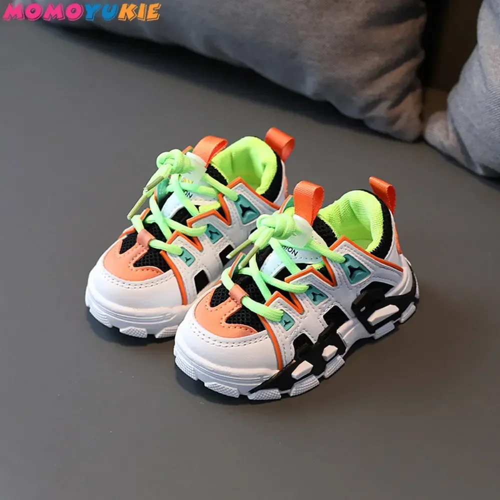 

2022 Spring Breathable Boy Shoes Children Shoes Boys Girls Sports Shoes Fashion Brand Casual Kids Sneaker Outdoor Training