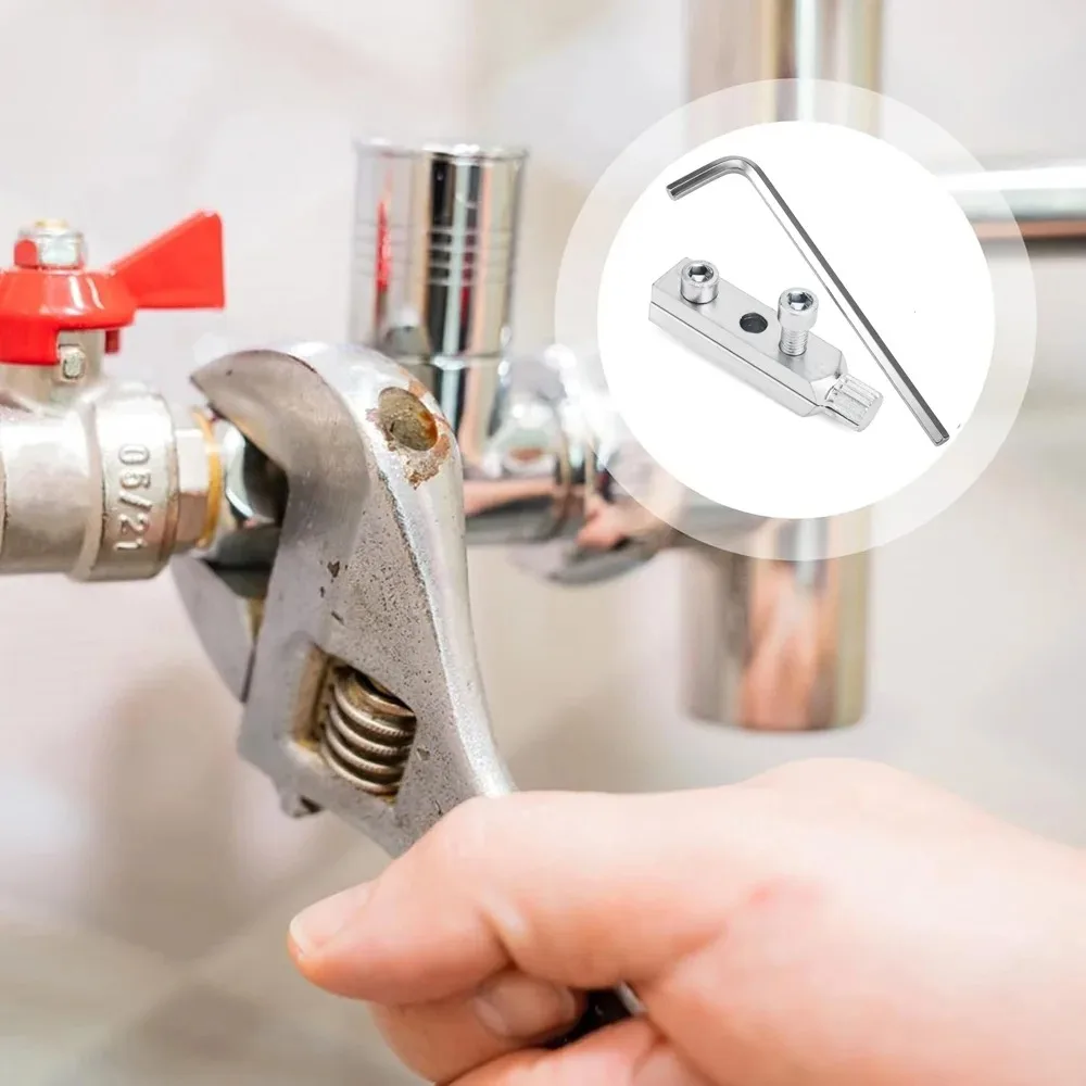 2025 Strumento per l'estrazione del filo rotto della valvola angolare del rubinetto per la rimozione del filo della valvola angolare del rubinetto Kit di riparazione portatile del tubo dell'acqua del rubinetto