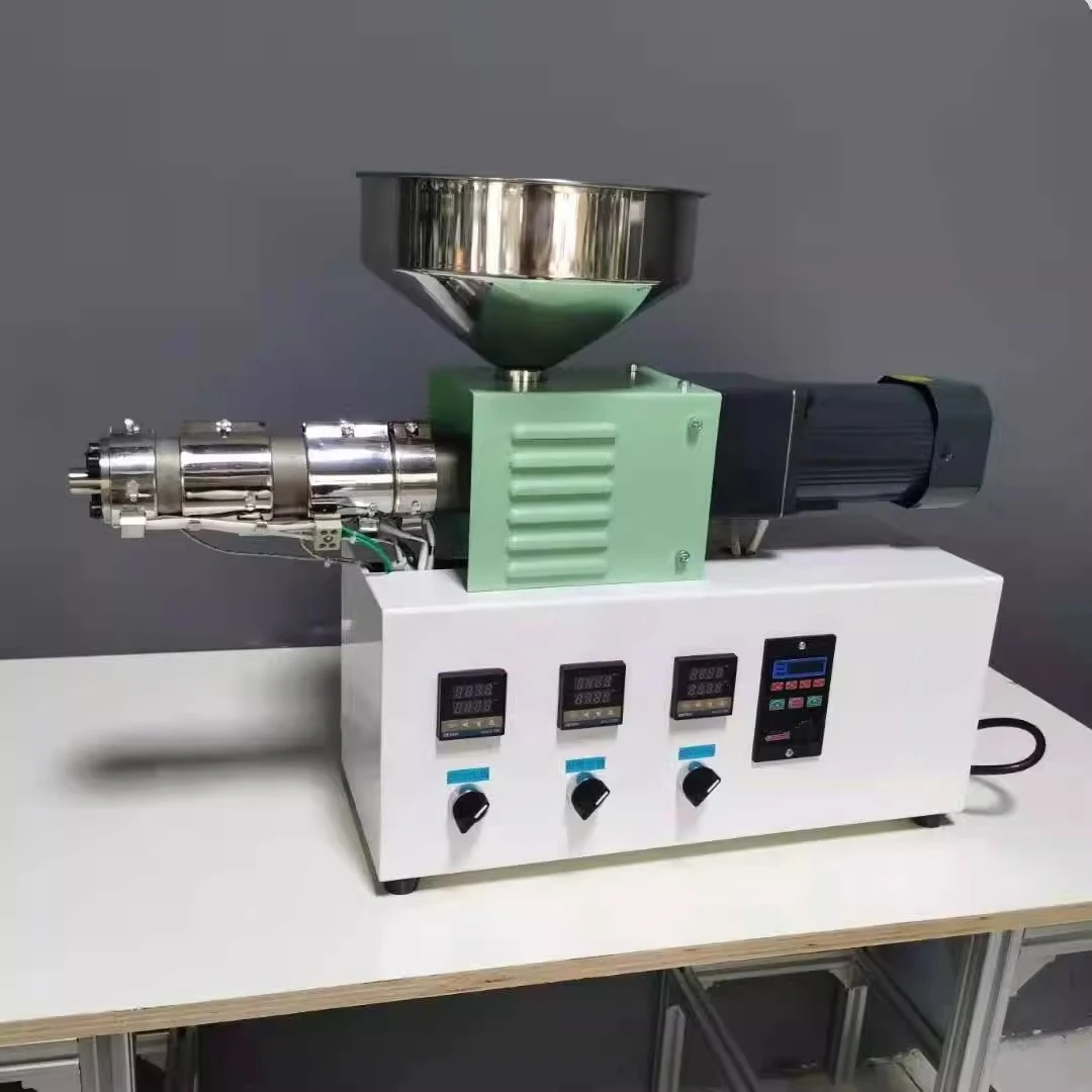 SJ25 miniature brushed pipe profile extrusion machine desktop 3D printing silk extruder