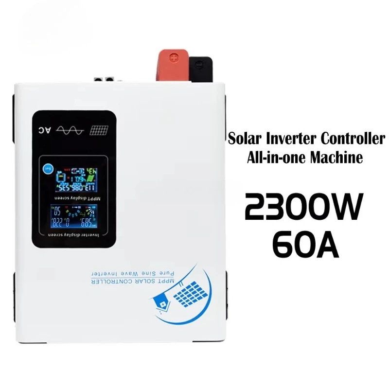 

2300W 60A 12V 24V 48V Pure Sine Wave Power Inverter DC to AC 110V 220V Solar Inverter with MPPT Battery Charge System