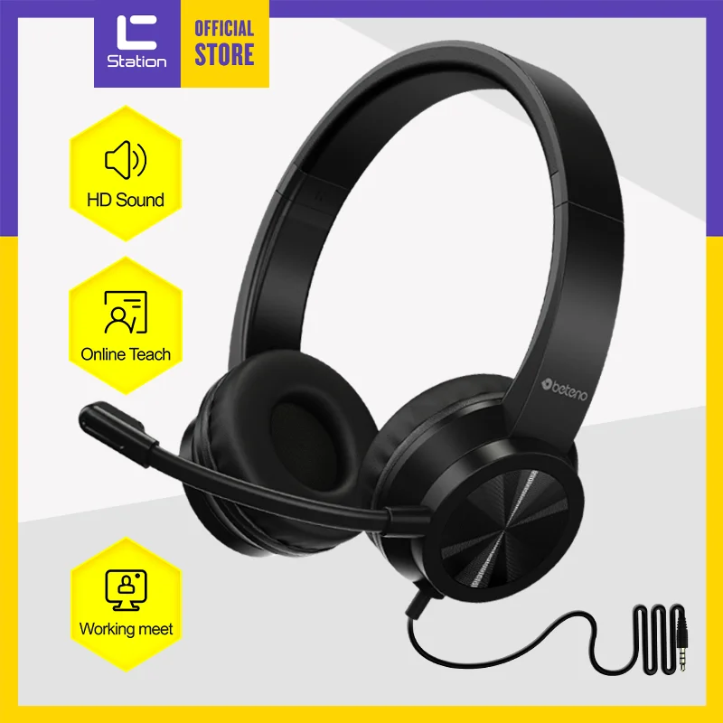 

headset USB mono speaker with noise canceling microphone and online control wired PC headphones