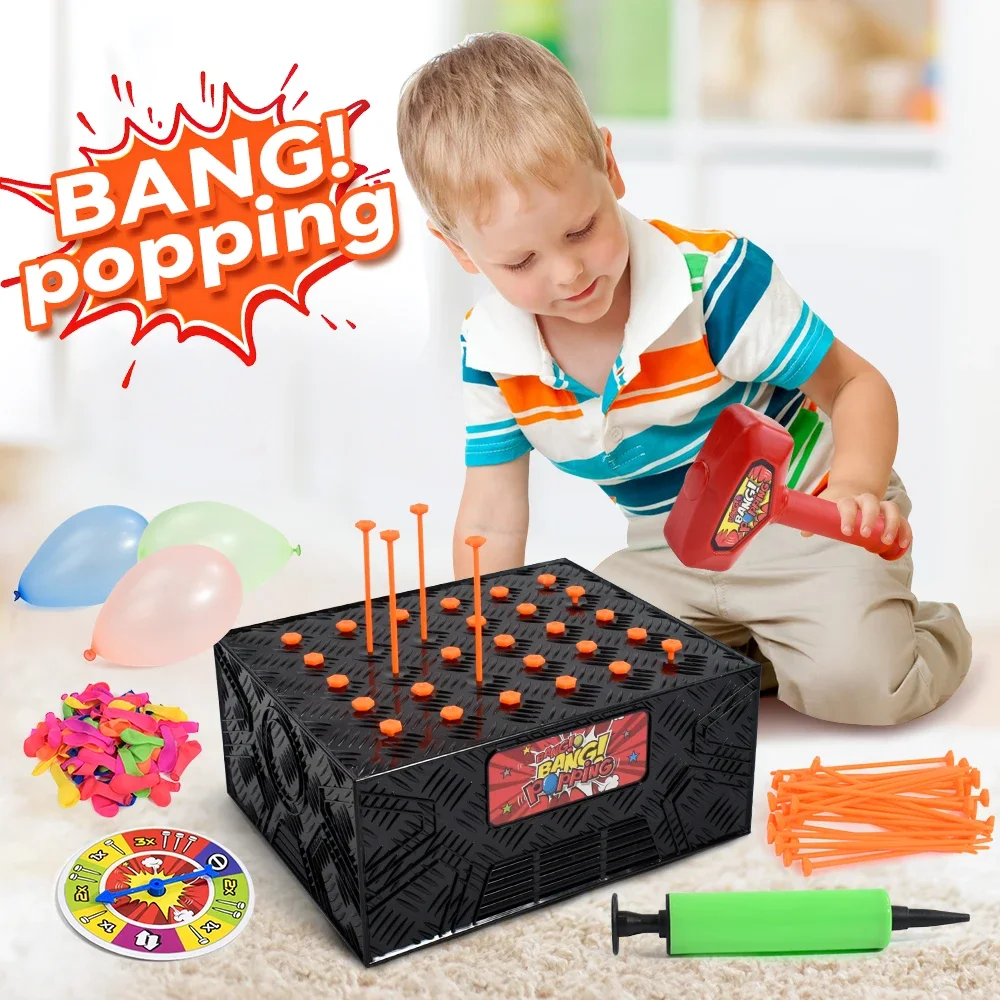 Multiplayer Tabletop Toy Explosion Balloon Game Knocking The Box Balloon Adventure Party Gathering Leisure Entertainment Game