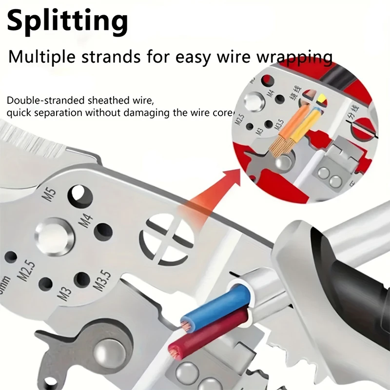 Multi Functional Wire Cutting Pliers Assist in Stripping Wires and Cables used for Maintenance Crimping Disassembly  Winding