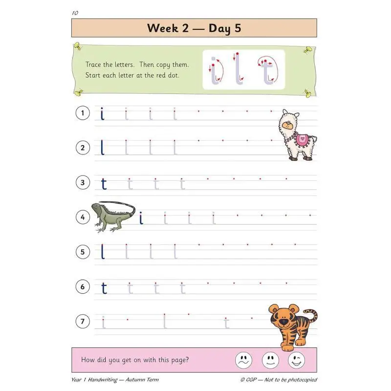 หนังสือฝึกเขียนภาษาอังกฤษแบบใหม่ KS1 ปีที่ 1 ภาคเรียนที่ 1 สำนักพิมพ์ CGP กลุ่มการประสานงานการพิมพ์ 9781789085426