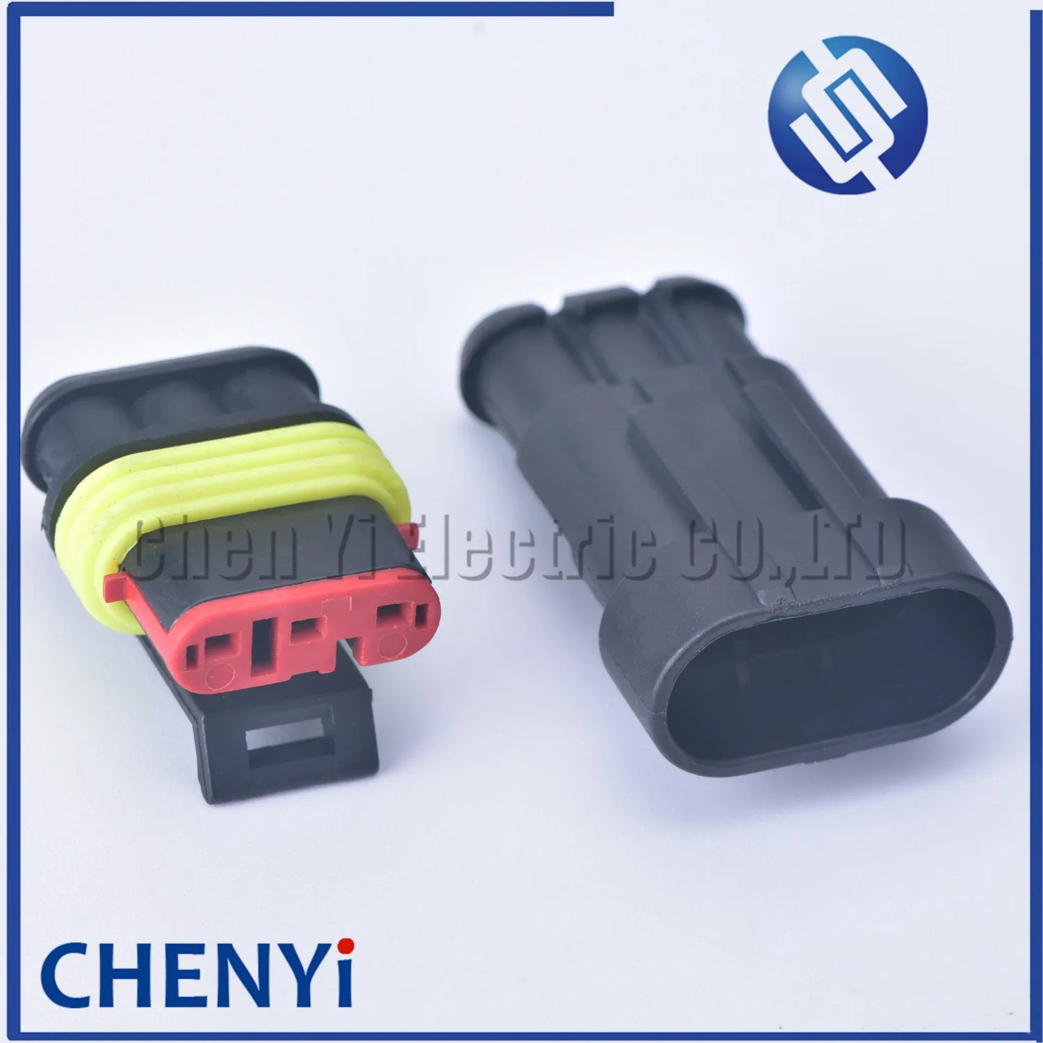 5 sets 3 Pin way Electric Automotive Connector sealed Waterproof Auto Plug With pins And Seals 282087-1 282105-1