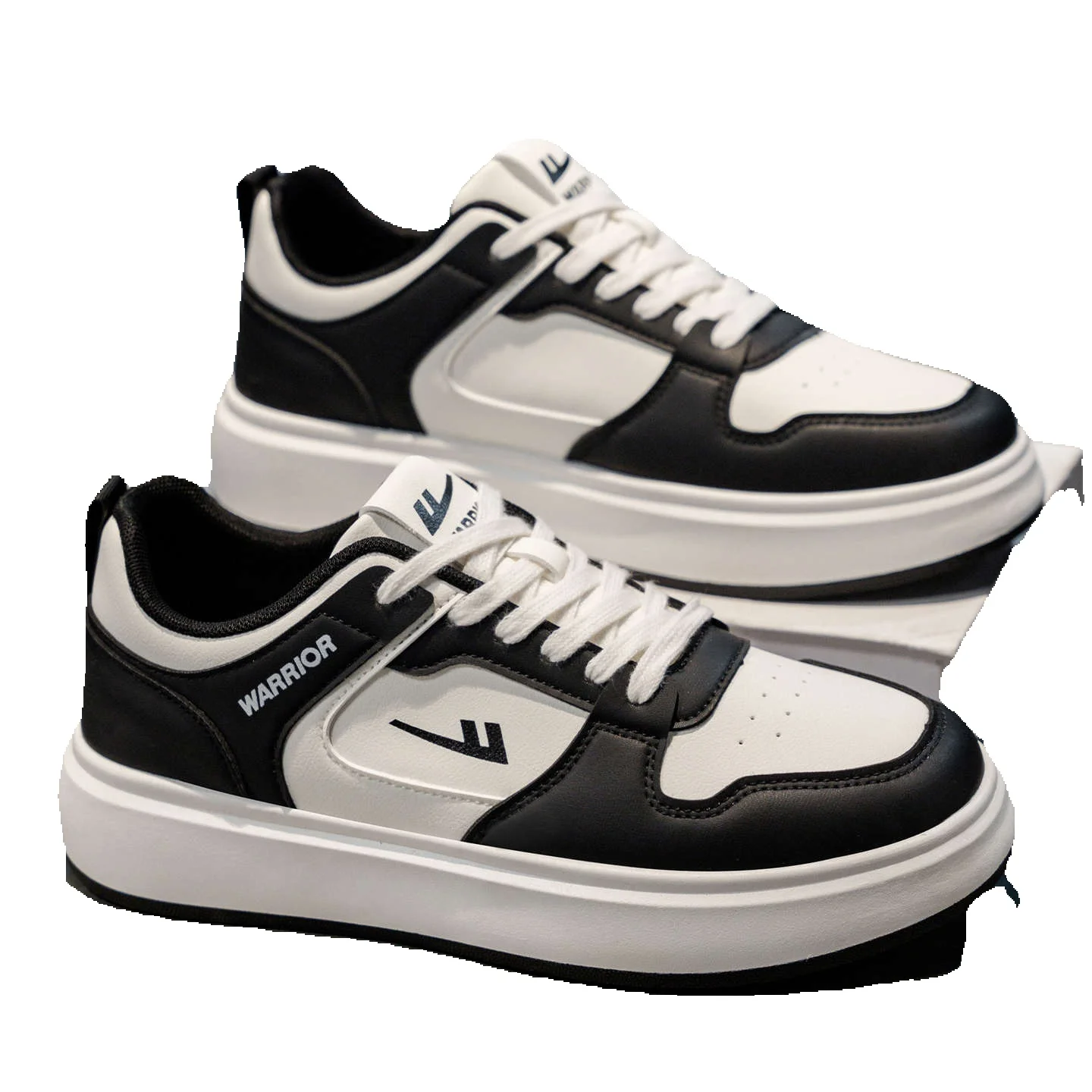 Baskets de skateboarding homme warrior blanches sneakers sport_voghion.com