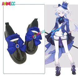 Furina Focalors Genshin Impact Cosplay Shoes Boots Anime Game Furina De Fontaine Halloween Christmas Party High Heels Shoes