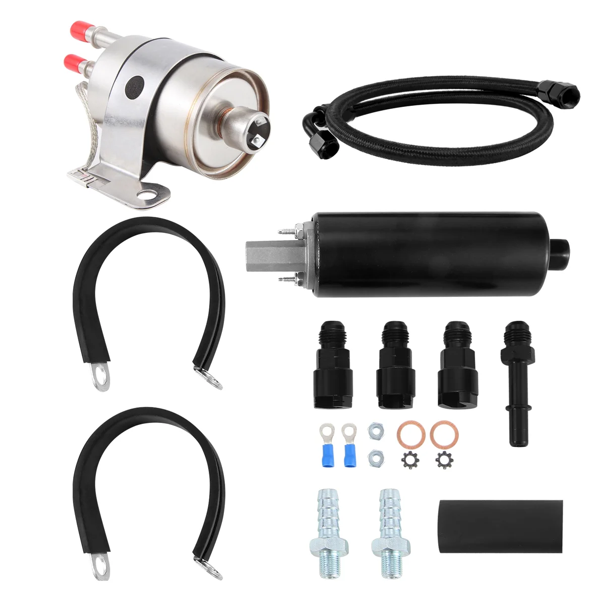 TI 255LPH Inline LS Swap High Pressure EFI Fuel Pump W/Install Kit GSL392