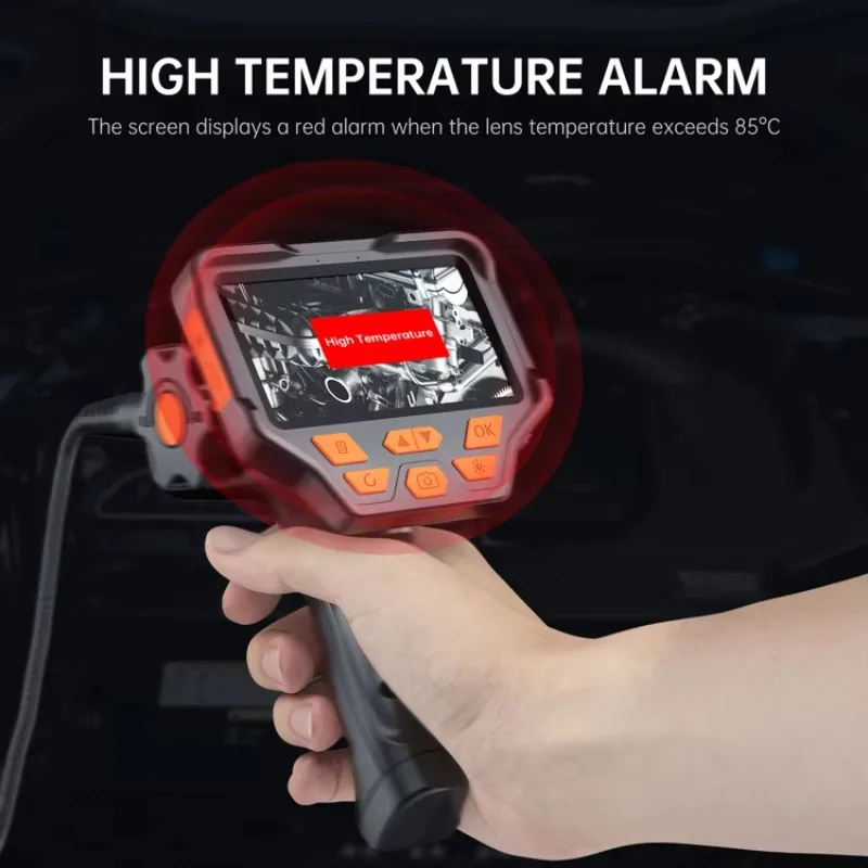 360 Degree Rotation Endoscope Camera Dual Lens 4.5inch Ips Handheld Inspection Borescope